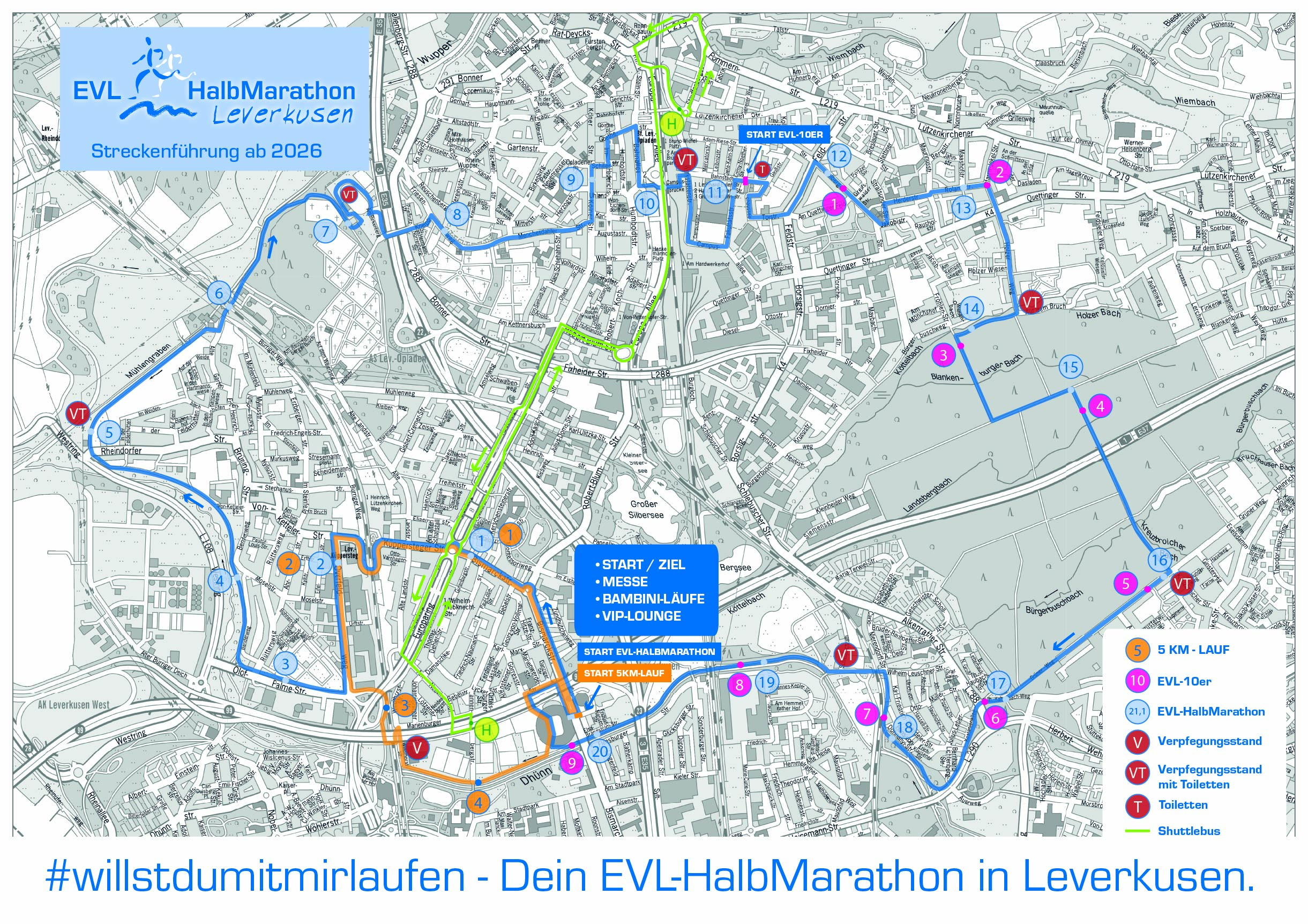 Verkehrsbehinderungen im Rahmen des EVL-HalbMarathon am 14.06.2026 Verkehrsbehinderungen im Rahmen des EVL-HalbMarathon am 14.06.2026
